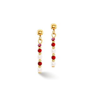 Earrings Twinkle Princess gold-red