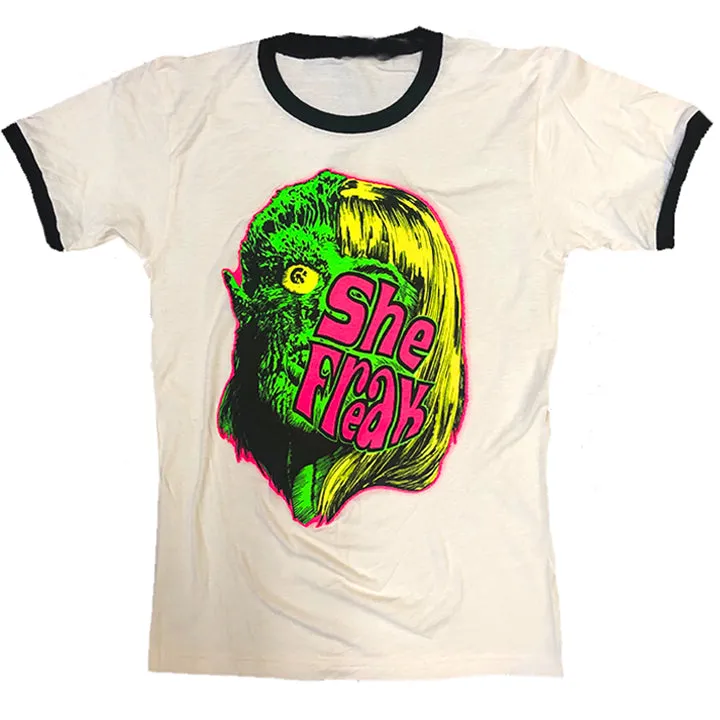 SHE FREAK RINGER TEE